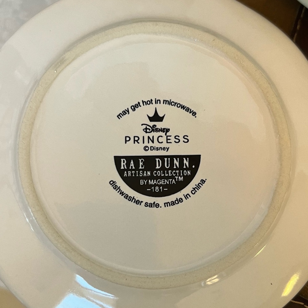 Rae Dunn "CINDERELLA-BIBBIDI-BOBBIDI-BOO Dessert Plates - Picture 2 of 2